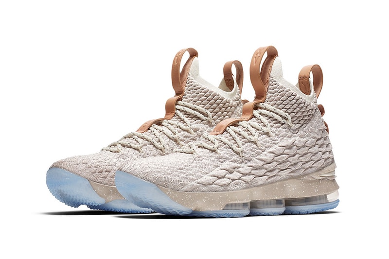Nike LeBron 15 Ghost Release Date footwear string sail vachetta tan October 28 2017 Basketball