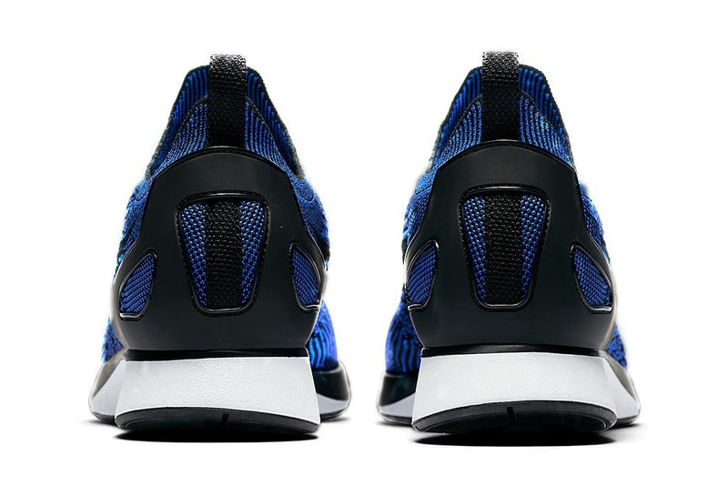 Nike Mariah Flyknit Racer Royal Dark Blue White Black Colorway