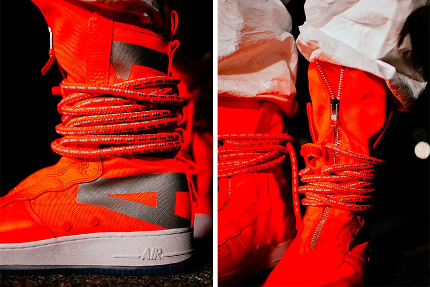 Nike SF-AF1 High “Total Orange” On Feet 