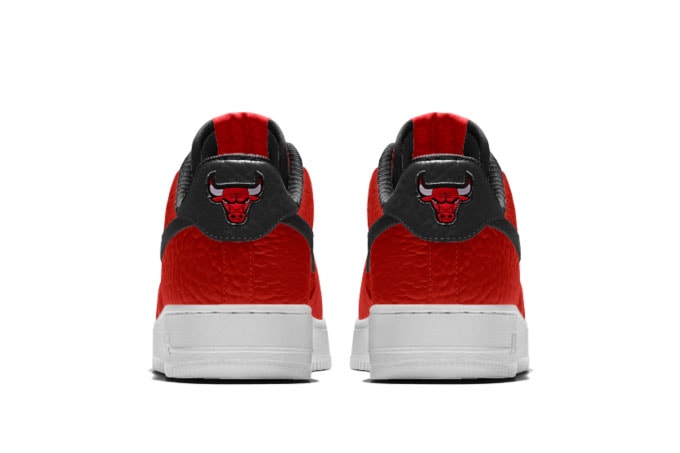NikeiD Air Force 1  Customizable  NBA Team Logos Chicago Bulls Raptor Golden State Warriors