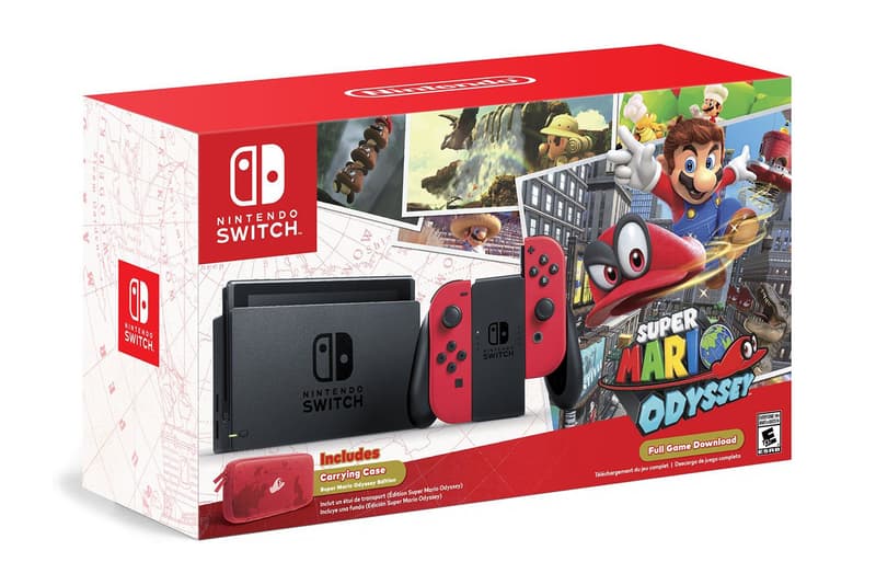 Nintendo Switch Amazon Restock 2017 Super Mario Odyssey Edition Bundle Grey Neon Joy Con