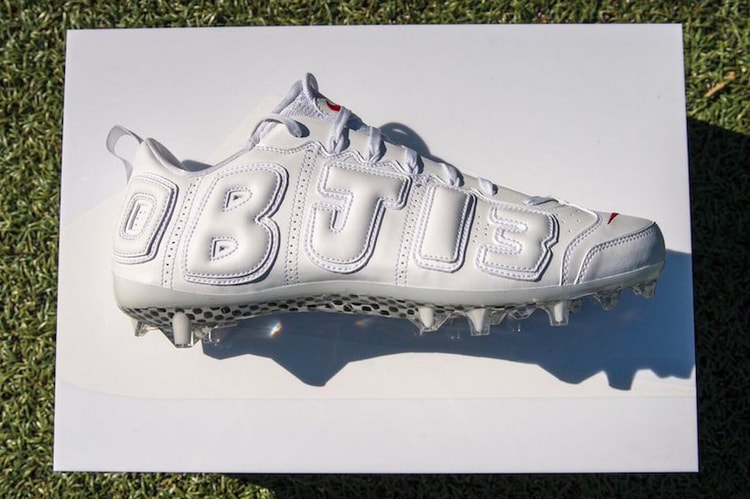Check out Odell Beckham Jr.'s New Nike Air More Uptempo Cleats