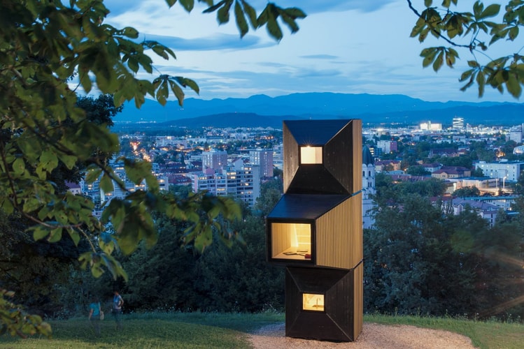 OFIS Arhitekti Combines "Living Units" for Pop-Up Library