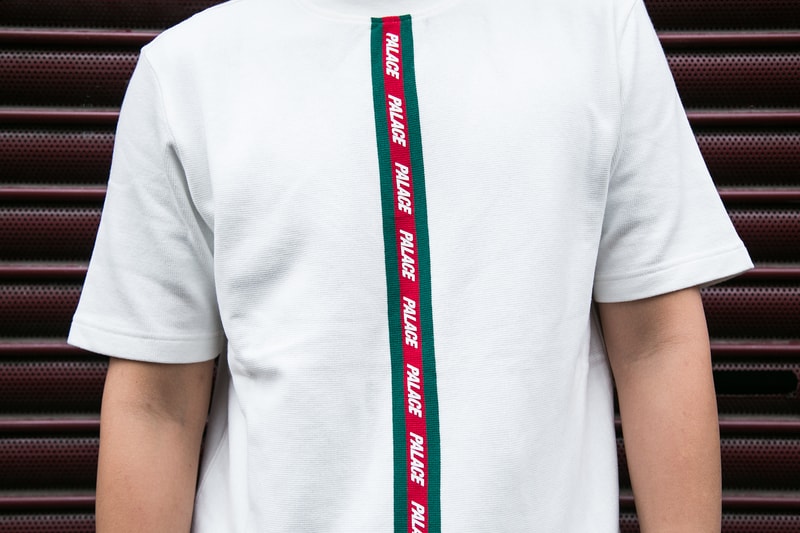 Palace Fall Winter 2017 Drop London Streetsnaps Street Style Gucci Stripe