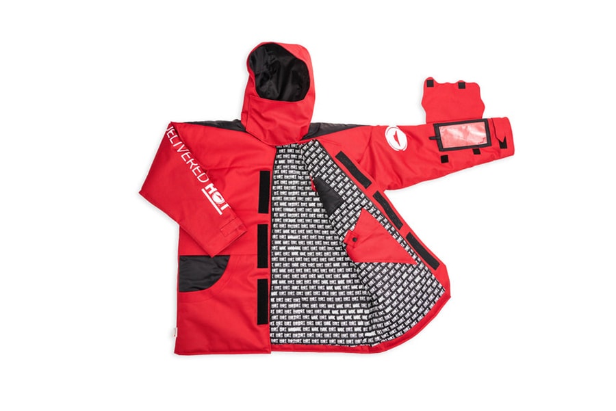 Pizza Hut Pizza Parka thermal technology Delivery System National Pizza Month 3M Thinsulate Insulation Red Limited Edition