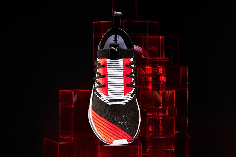Puma TSUGi Jun Cubism red colorway frontal
