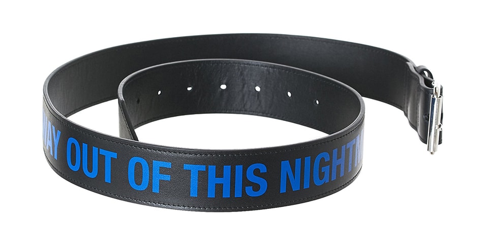 Raf Simons Leather Belt With Graphic Print | Hypebeast display picture 2