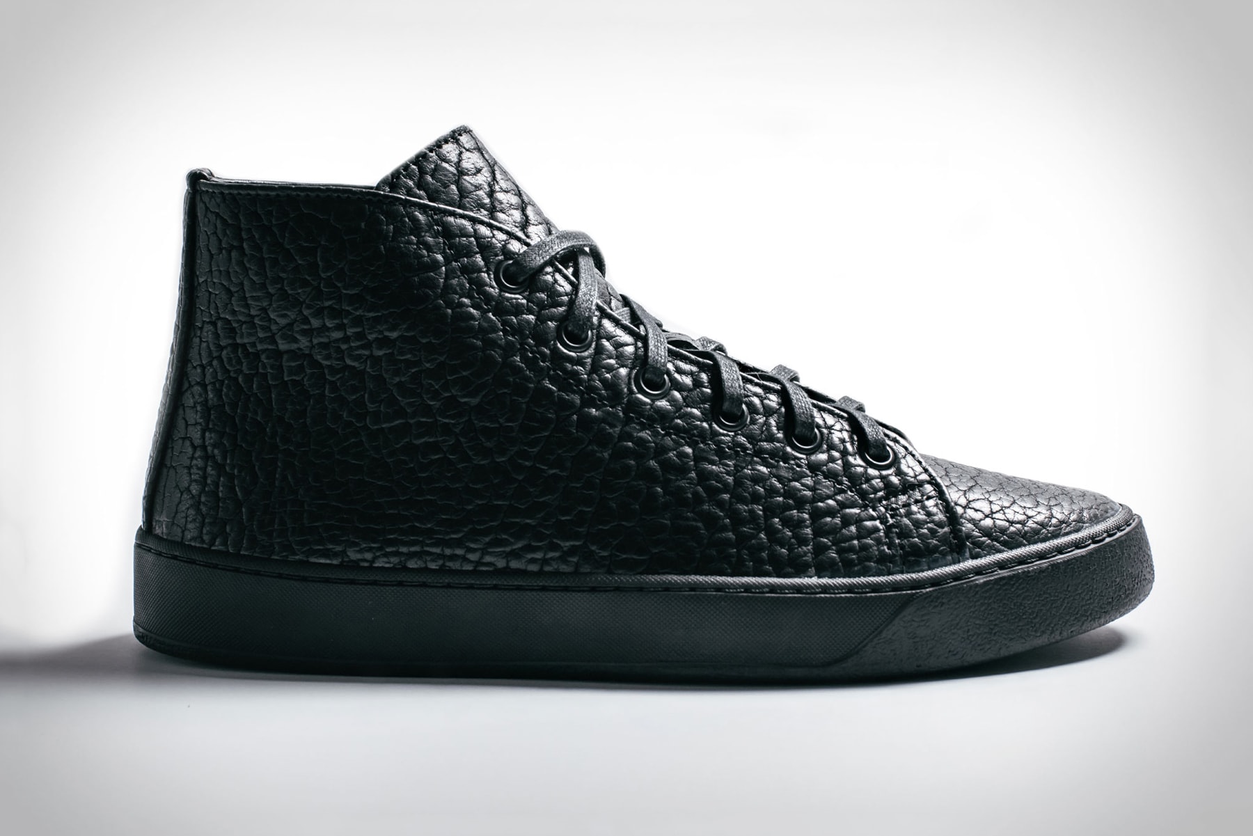 Rancourt & Co. Uncrate Court Classic Sneaker Black Leather