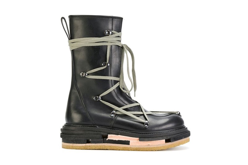 Rick Owens Fall Winter 2017 Lace Up Creeper Boots Black October Release Date Info Shoes Footwear