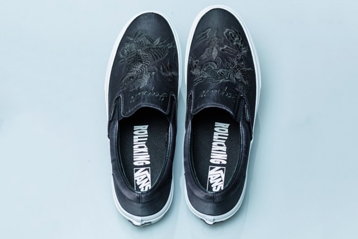 ROLLICKING & Vans Issue "Souvenir Jacket" Slip-Ons