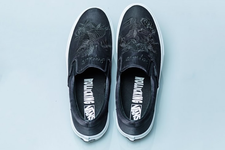 ROLLICKING x Vans Japan Souvenir Jacket Collaboration Release Date Drop Info Sneaker Shoe 2017 November 1 slip on Yokosuka skeleton 