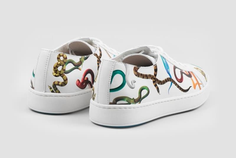 Santoni Toilet Paper Magazine Clean Leather Sneakers