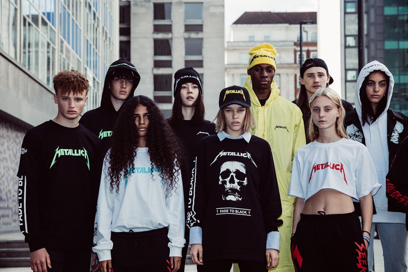 Selfridges Metallica Justin O'Shea SSS World Corp Collection Merch