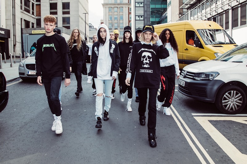 Selfridges Metallica Justin O'Shea SSS World Corp Collection Merch