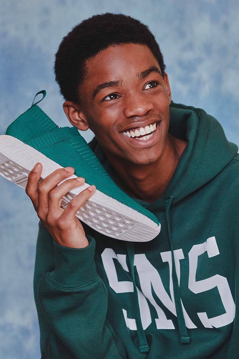 Sneakersnstuff adidas Collaboration Teaser footwear October originals NMD CS2 city sock 2 teal green release details information date sneakers shoes collaboration sns hoodie