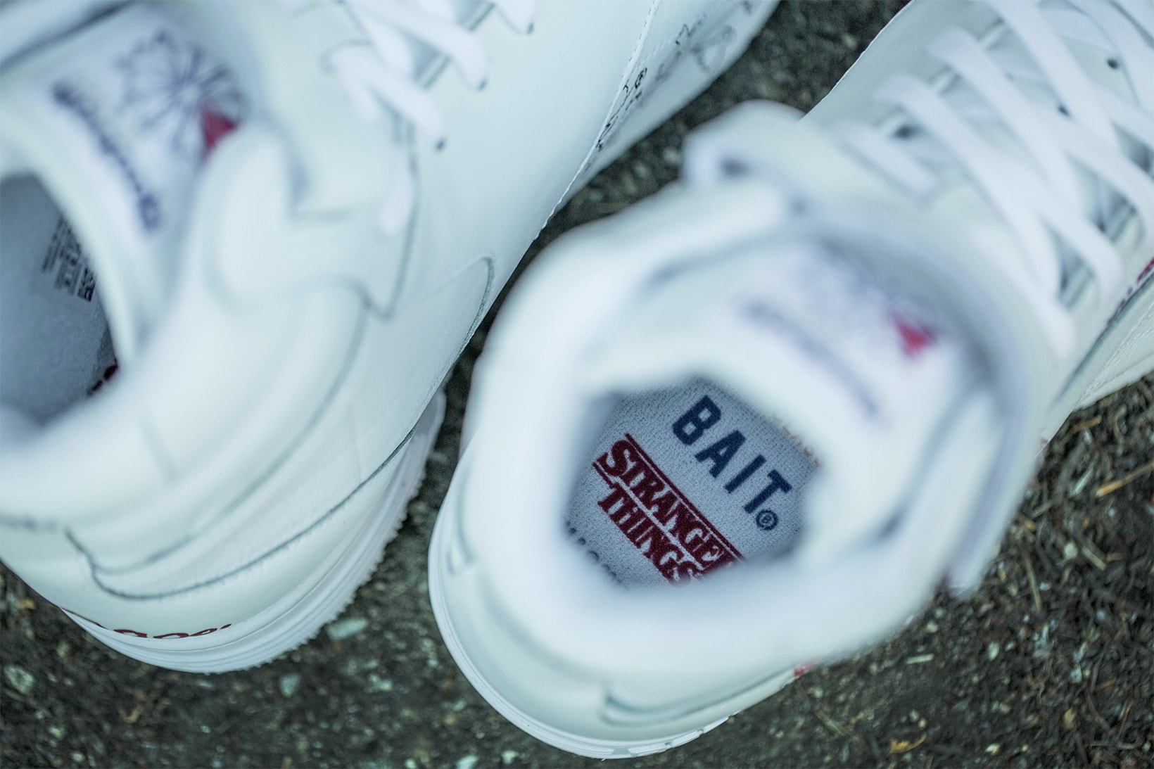 Stranger Things BAIT Reebok Collaboration Teaser Preview First Look Hi Top Sneaker White
