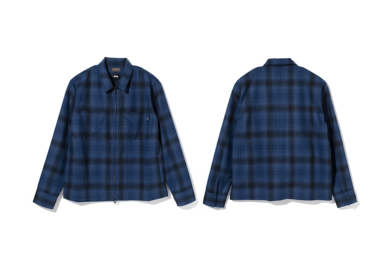 Stussy Pendleton Fall Winter 2017 Wool Zip Jackets Check Plaid Navy Black off White October 13 Release Date Info Collaboration