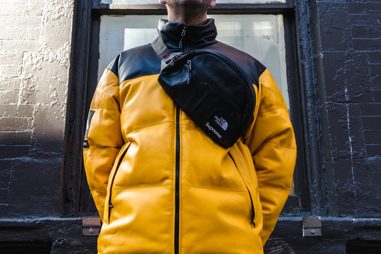 The Supreme x The North Face Leather Nuptse Jacket Was a NYC Favorite