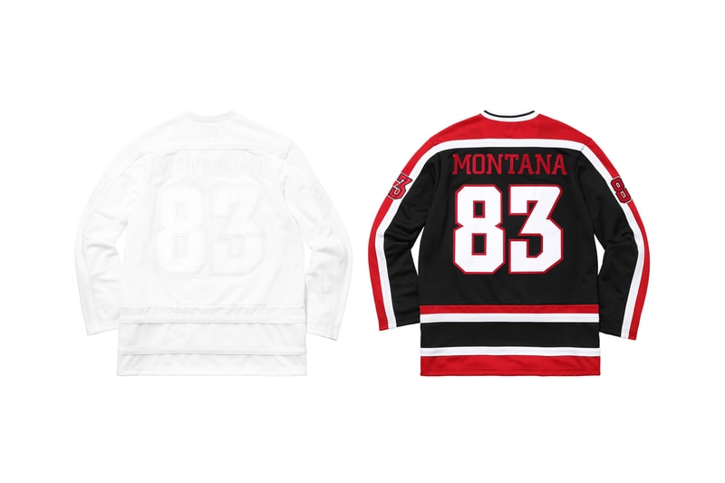 Supreme Scarface White Black Red Hockey Jersey Back