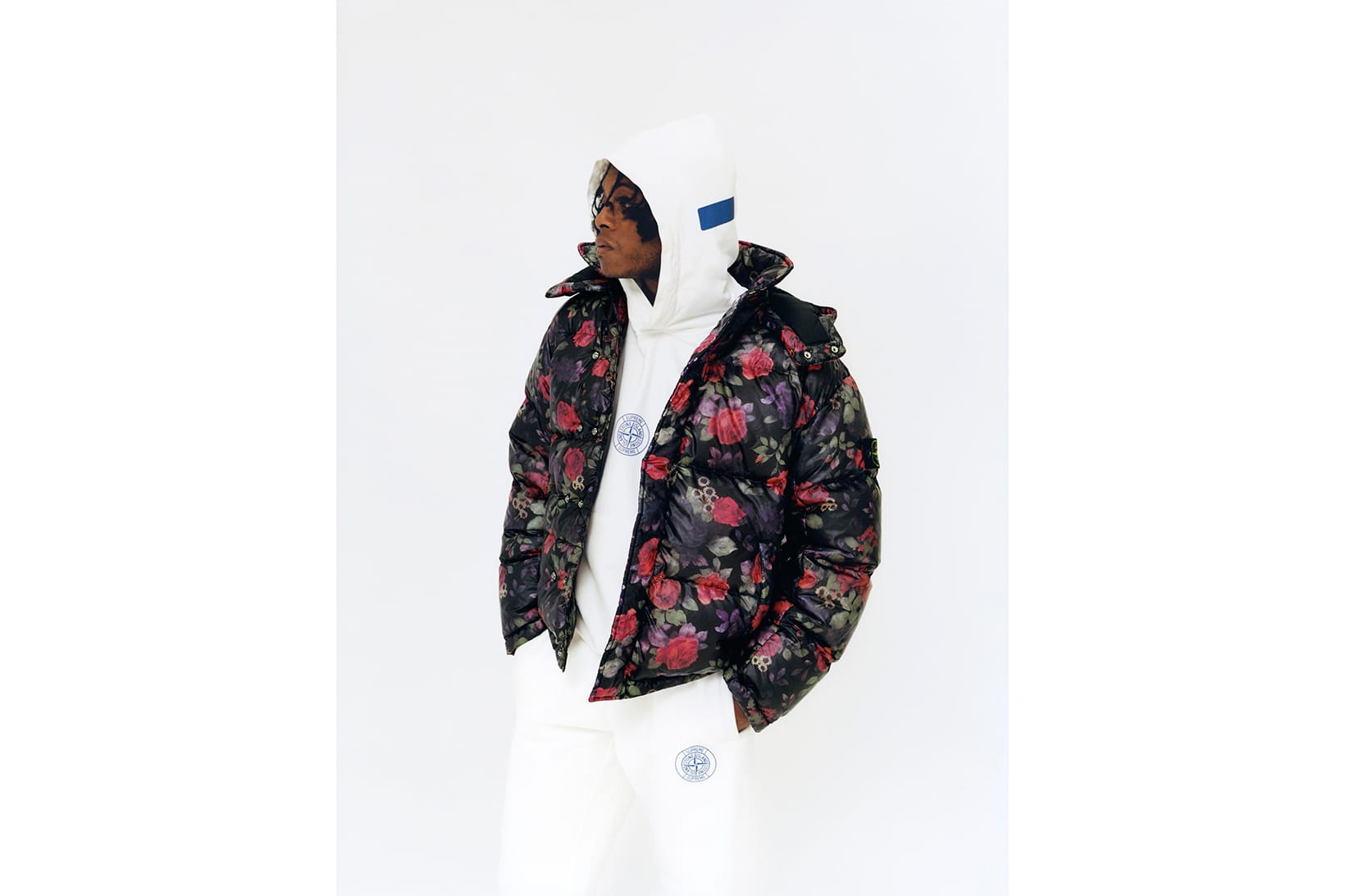 supreme stone island floral jacket