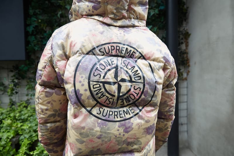 supreme stone island puffer jacket