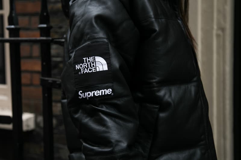 Supreme The North Face London Fall Winter 2017 Streetsnaps Street Style nuptse