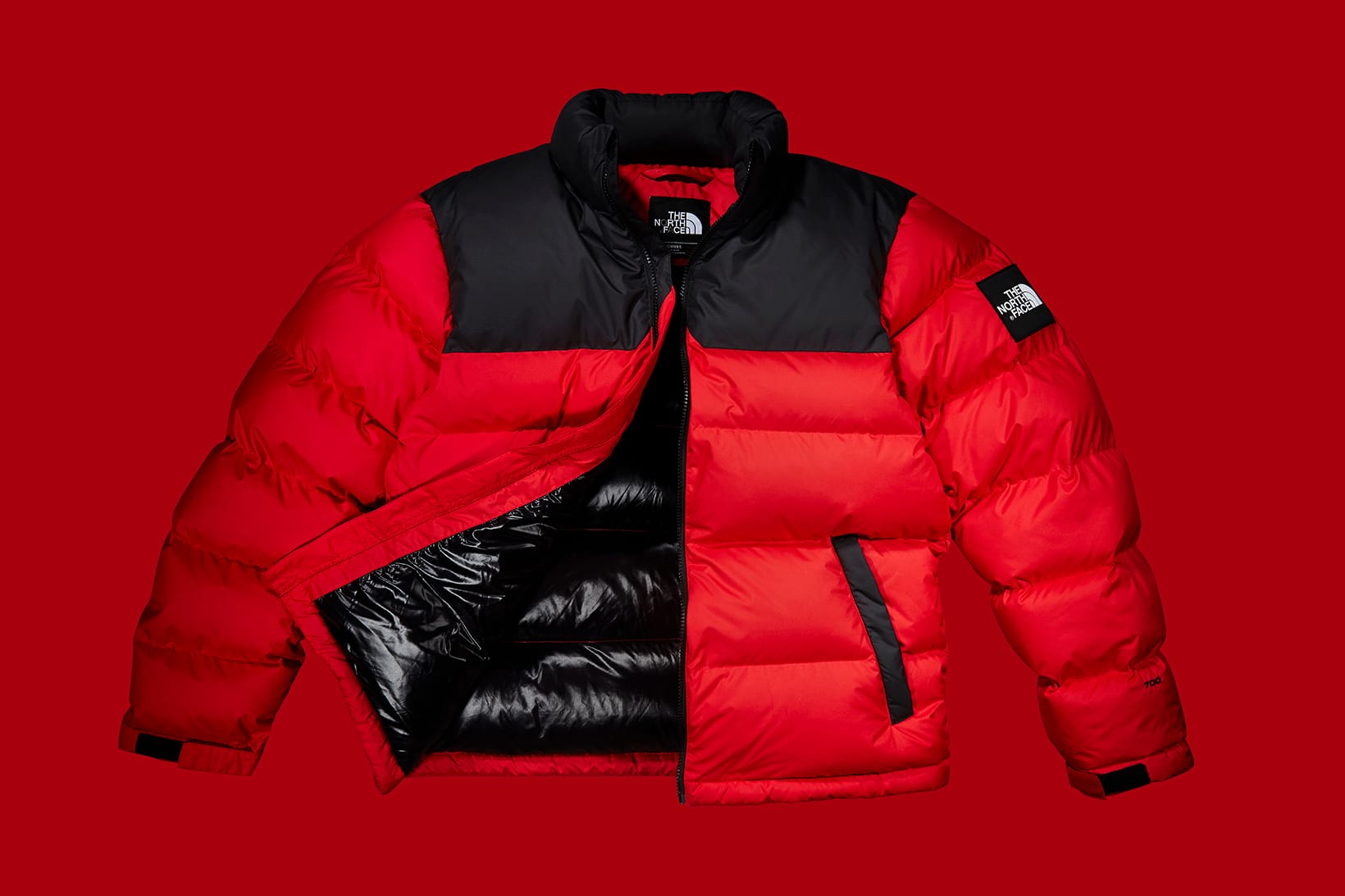 the north face nuptse 1992 red