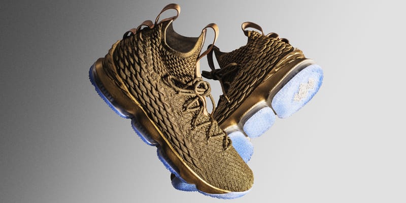 LeBron James Custom Gold Nike LeBron 