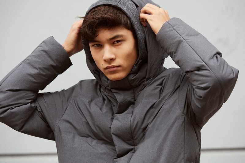 Uniqlo Seamless Down Innovation Lookbook collection bubble coat jacket parka outerwear blue grey gray brown