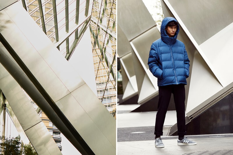 Uniqlo Seamless Down Innovation Lookbook collection bubble coat jacket parka outerwear blue grey gray brown