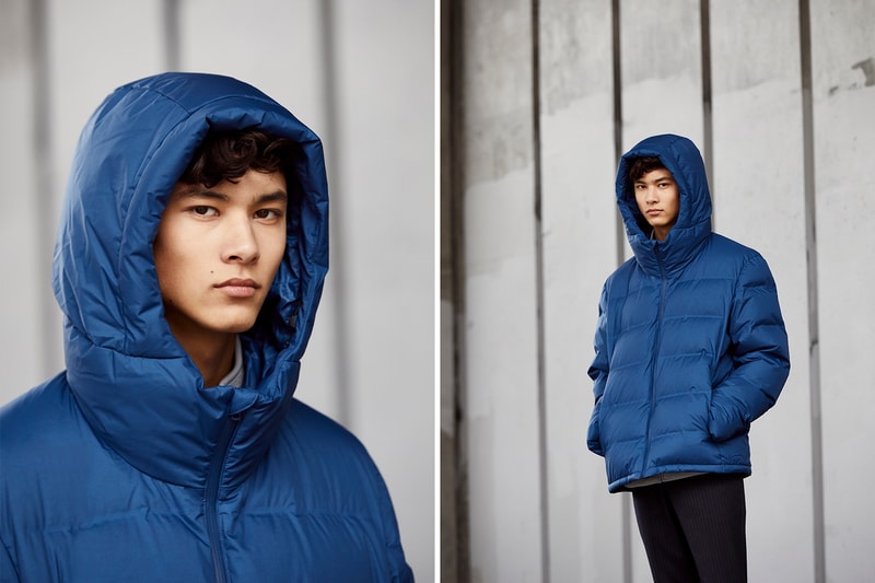 Uniqlo Seamless Down Innovation Lookbook collection bubble coat jacket parka outerwear blue grey gray brown