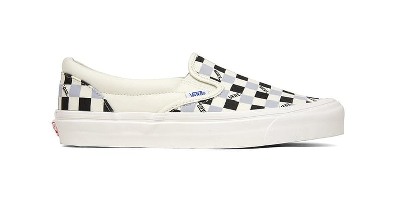 vans vault slip on lx checkerboard