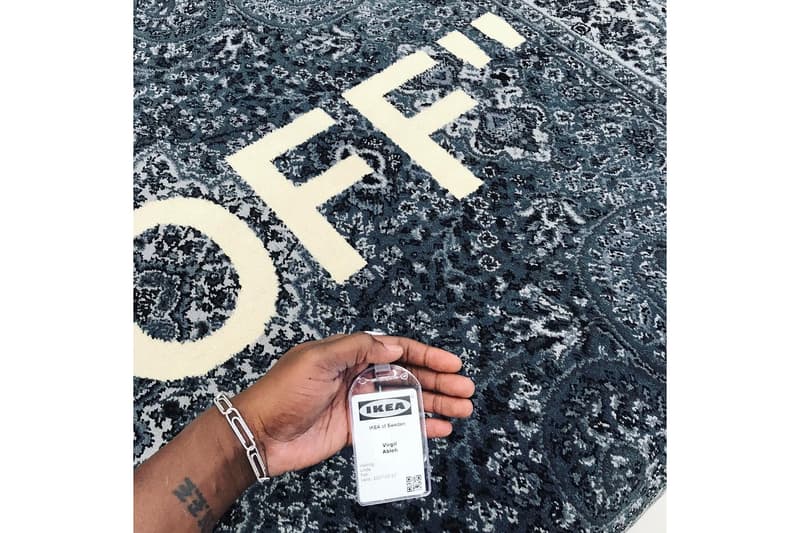 Virgil Abloh IKEA Periscope Live OFF White Custom Rug 2017 October 16