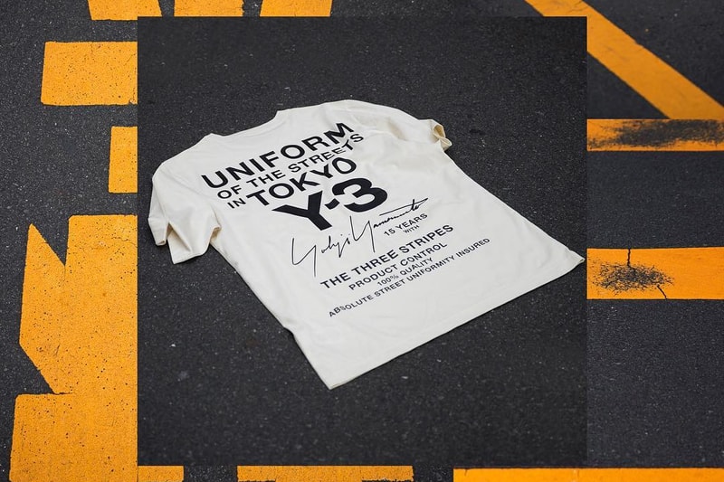 Y3 Uniform of the Streets T Shirt Tokyo Japan Limited Edition Tee Omotesando Hills 2017 October 20 Release Date Info