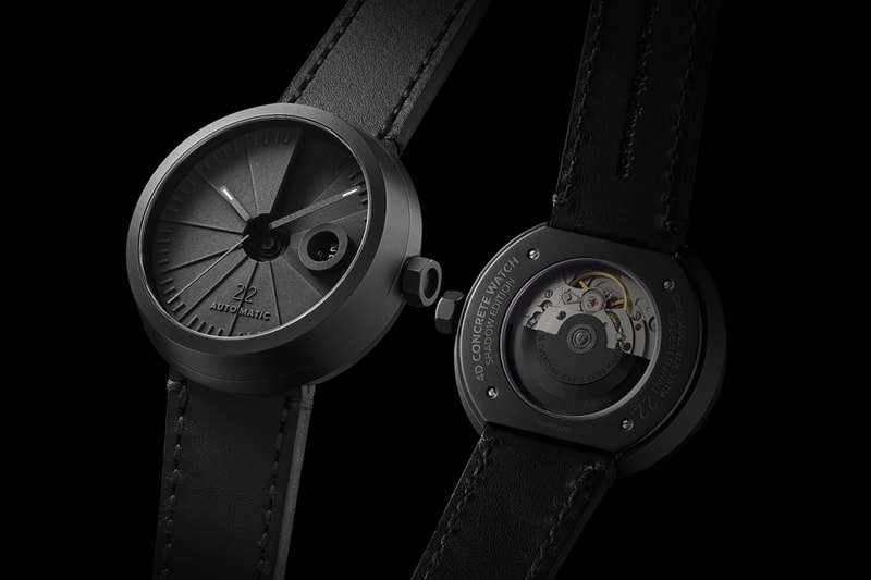 22 Design Studio 4D Concrete Automatic Watch side angle