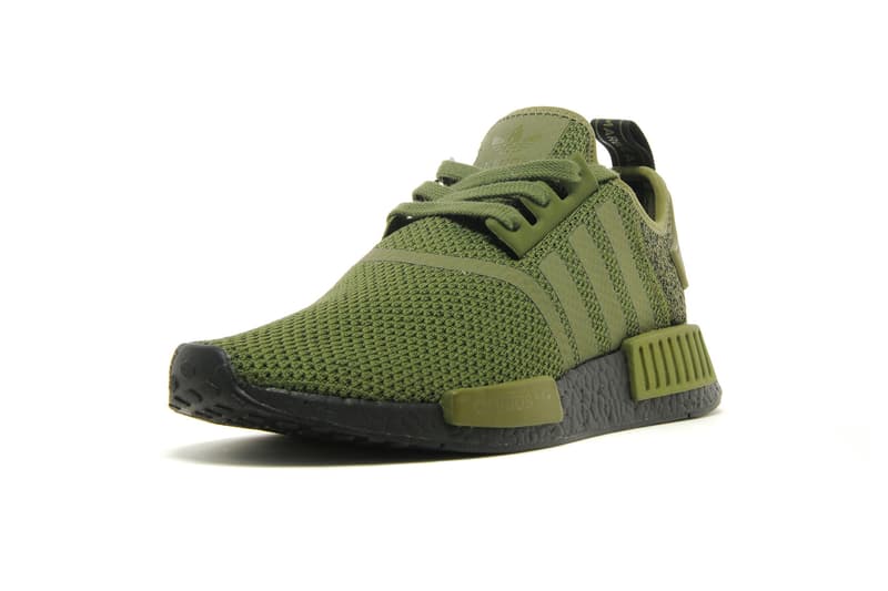 Adidas Nmd R1 Wool Heel Surfaces In Olive Hypebeast