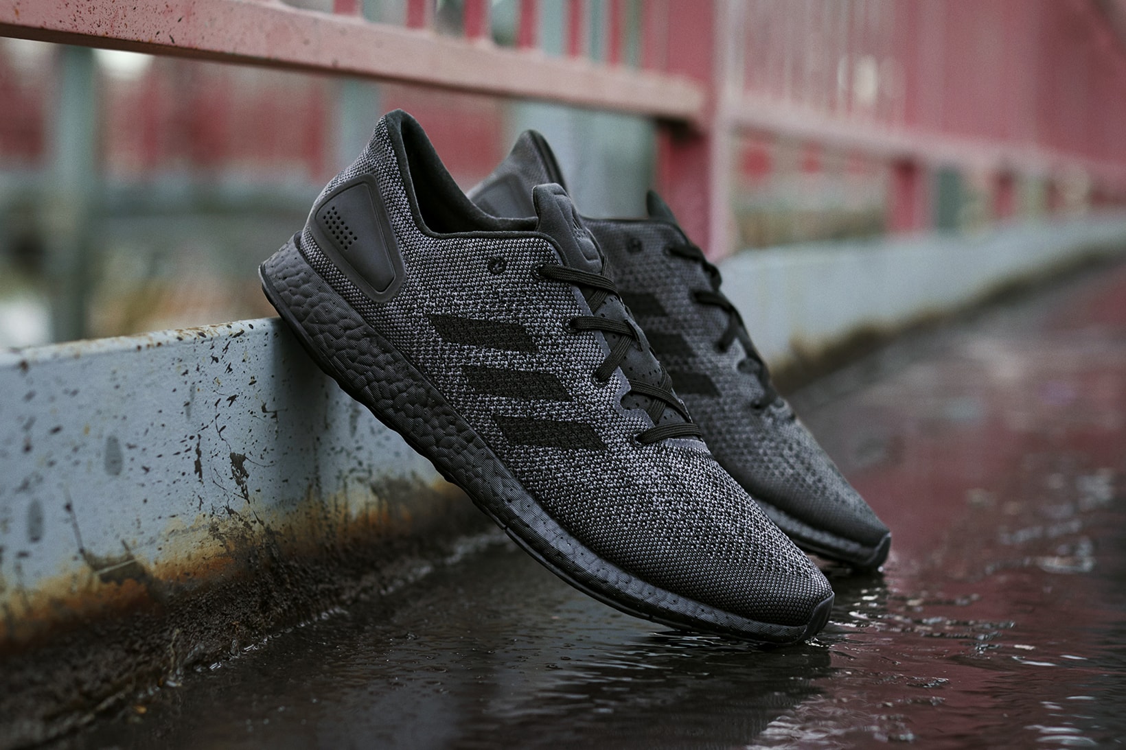 The adidas Pure Boost Triple Black Has Arrived •