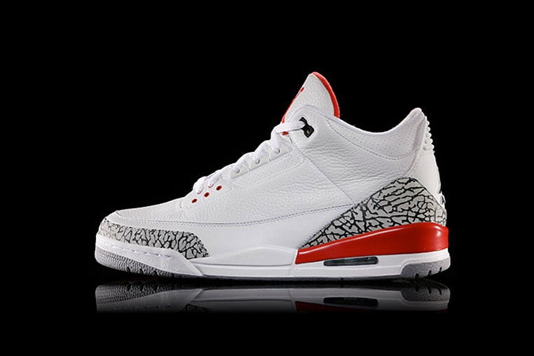 Air Jordan 3 Katrina Release Date Info Drops white red elephant print Jordan Brand Michael Jordan footwear May 12 2018