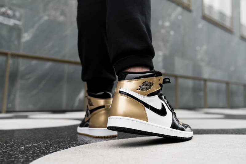 Air Jordan 1 Top 3 Black Gold On Feet Shots Hypebeast Air Jordan 1 Top 3 Black Gold On Feet Shots Hypebeast