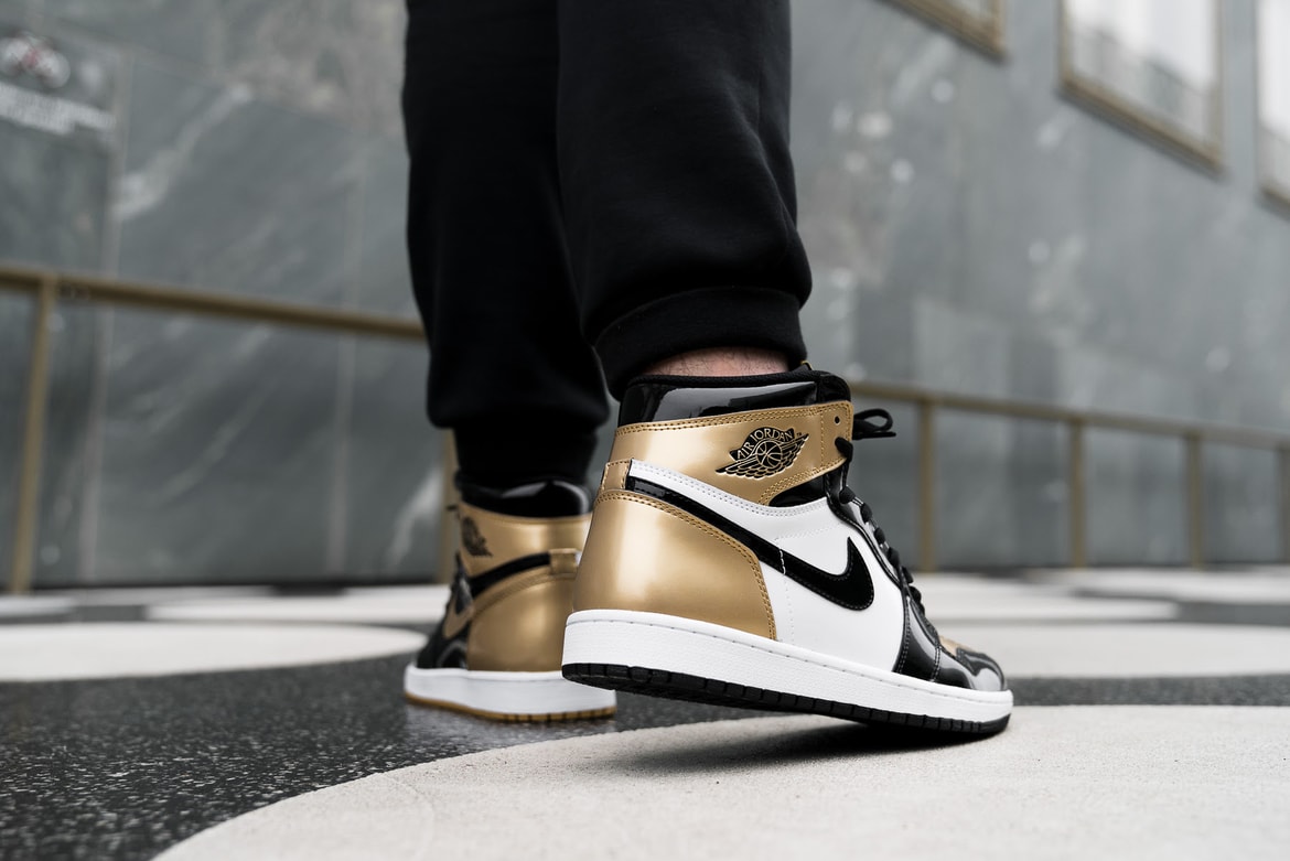 Air Jordan 1 Top 3 Black Gold On Feet Shots Hypebeast Air Jordan 1 Top 3 Black Gold On Feet Shots Hypebeast