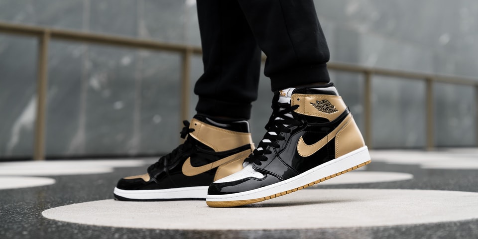 Air Jordan 1 Top 3 Black Gold On Feet Shots Hypebeast Air Jordan 1 Top 3 Black Gold On Feet Shots Hypebeast