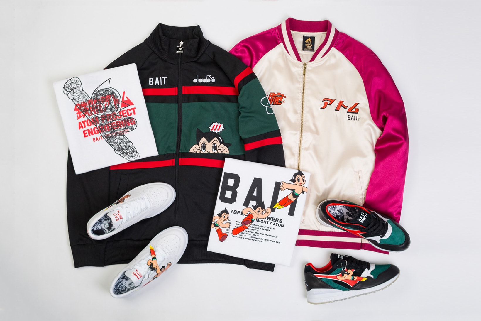 Astro Boy Diadora Intrepid B.Elite BAIT Collection Fall Winter 2017 Footwear Shoes