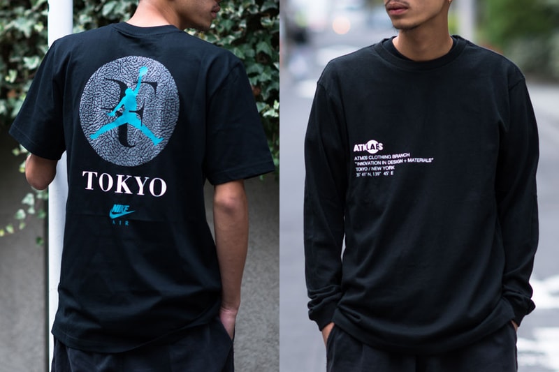 atmos LAB Nike Zoom Vapor RF x AJ3 Elephant Capsule Shoe Laces T Shirts Clear Jade 2017 November Release Date Info Elephant Print Longsleeve T-shirt Short Sleeve KIXSIX