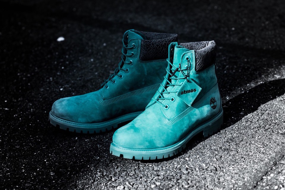 atmos Timberland 6-Inch Boots "Teal Waterbuck" | Hypebeast