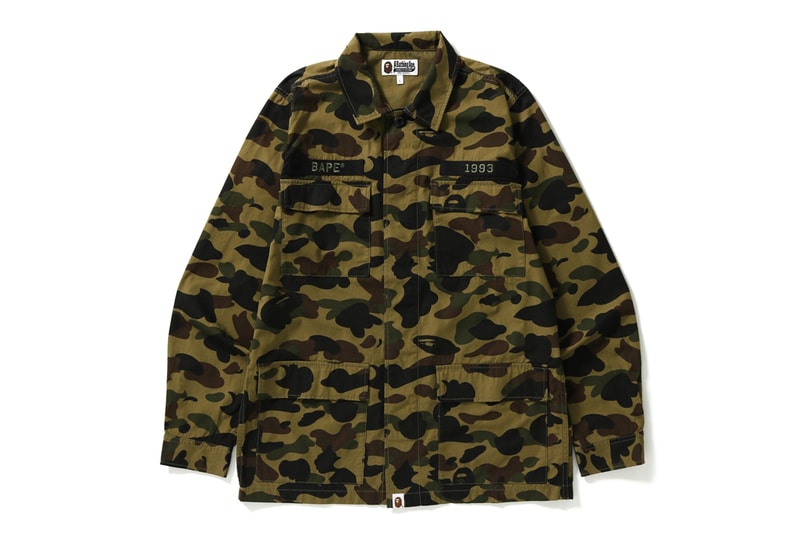 BAPE Apes Together Strong Capsule Collection Facemask Sweatshirt Check Shirt Camo Jacket