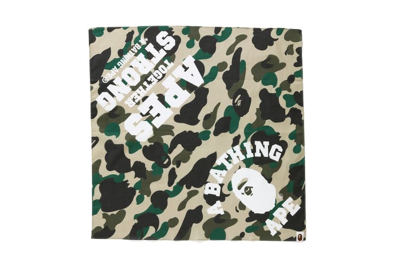 BAPE Apes Together Strong Capsule Collection Facemask Sweatshirt Check Shirt Camo Jacket