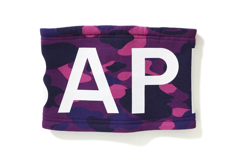 BAPE COLOR CAMO Neck Warmers Fall Winter Accessories Fashion Streetwear