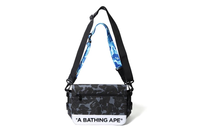 BAPE ABC Double Strap Bag Camo Pink Green Blue November 2017