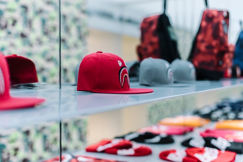 Exclusive Look Inside BAPE Paris Store Opening France Ape Camouflage French Flag