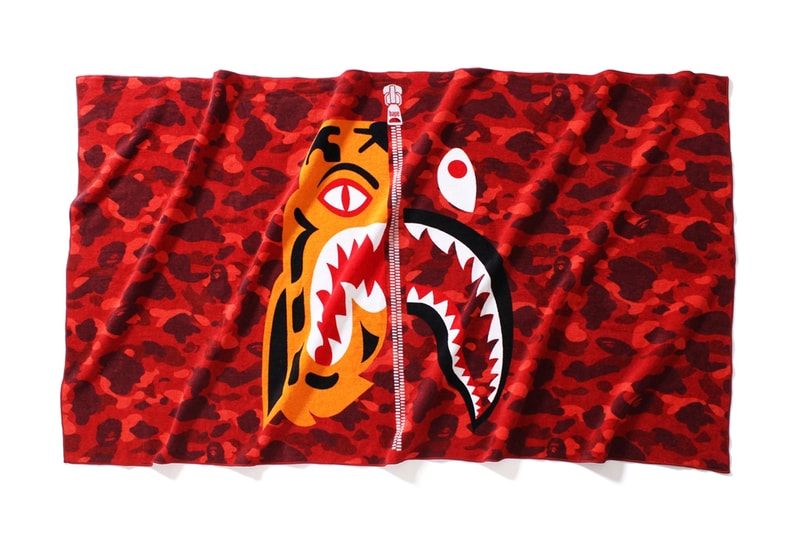 BAPE 2017 Fall Winter Tiger Shark Collection November 11 Release Date Info Red Black Camouflage Camo Zipper Print